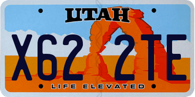 UT license plate X622TE