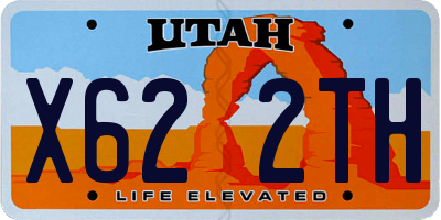 UT license plate X622TH