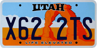 UT license plate X622TS
