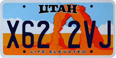 UT license plate X622VJ