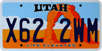 UT license plate X622WM