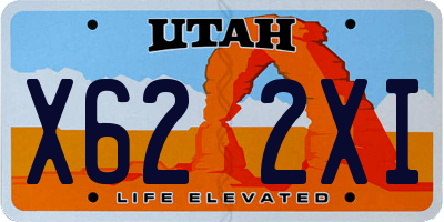 UT license plate X622XI