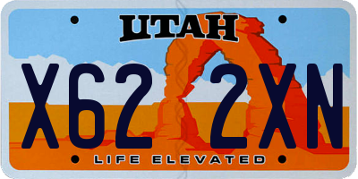 UT license plate X622XN