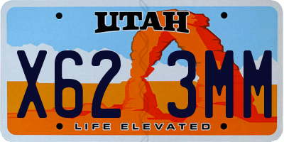 UT license plate X623MM