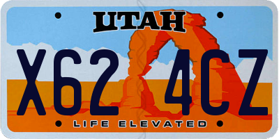 UT license plate X624CZ