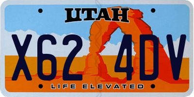 UT license plate X624DV