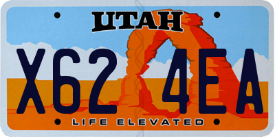 UT license plate X624EA