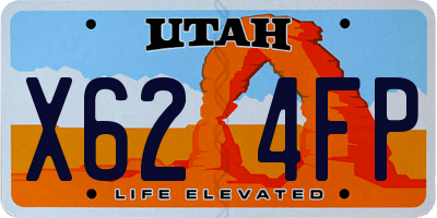 UT license plate X624FP