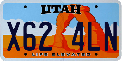 UT license plate X624LN