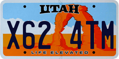 UT license plate X624TM