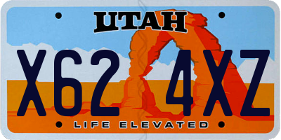UT license plate X624XZ