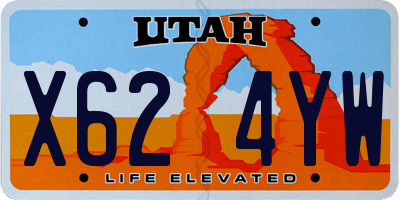 UT license plate X624YW