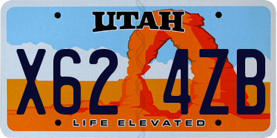 UT license plate X624ZB