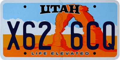 UT license plate X626CQ