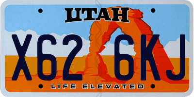 UT license plate X626KJ