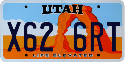 UT license plate X626RT