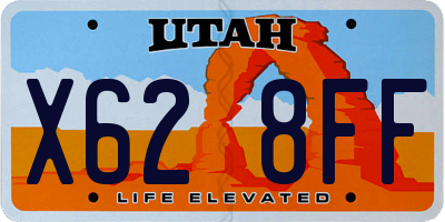 UT license plate X628FF