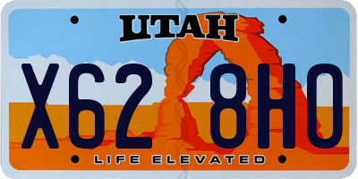 UT license plate X628HO