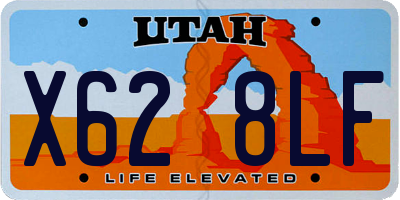 UT license plate X628LF