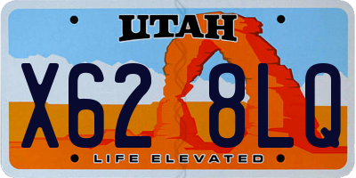 UT license plate X628LQ