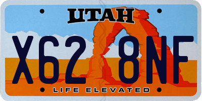 UT license plate X628NF
