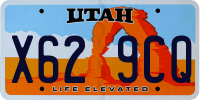 UT license plate X629CQ