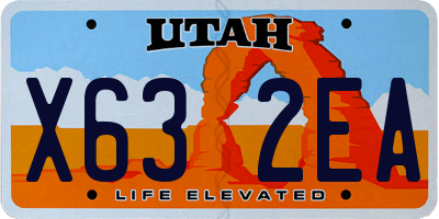 UT license plate X632EA