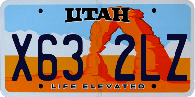 UT license plate X632LZ