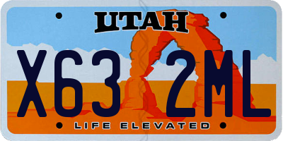 UT license plate X632ML