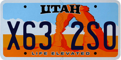 UT license plate X632SO