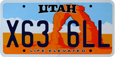UT license plate X636LL