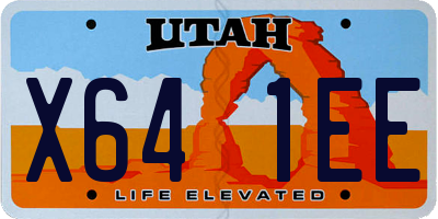 UT license plate X641EE