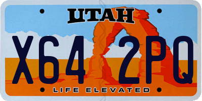UT license plate X642PQ