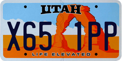 UT license plate X651PP