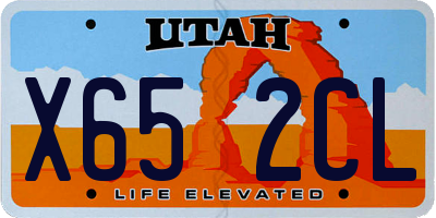 UT license plate X652CL