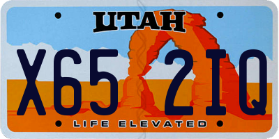 UT license plate X652IQ