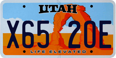 UT license plate X652OE