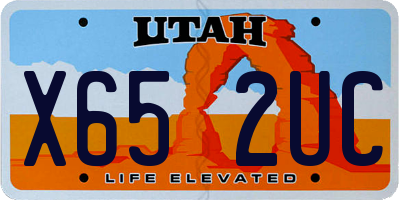 UT license plate X652UC