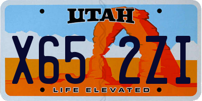 UT license plate X652ZI