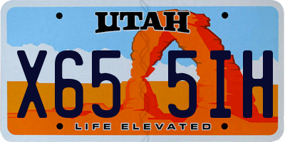 UT license plate X655IH