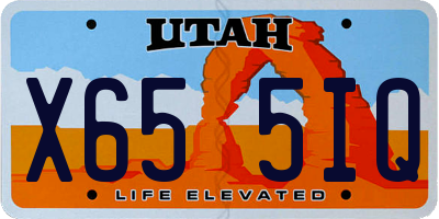 UT license plate X655IQ