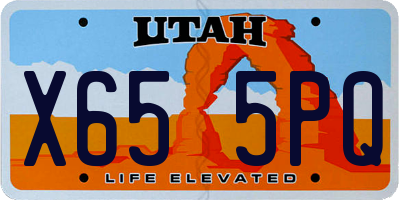 UT license plate X655PQ