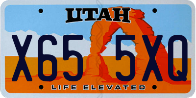 UT license plate X655XQ