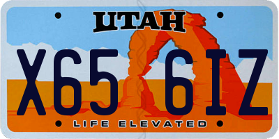 UT license plate X656IZ