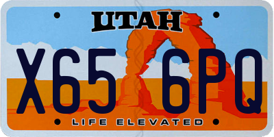 UT license plate X656PQ