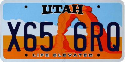 UT license plate X656RQ