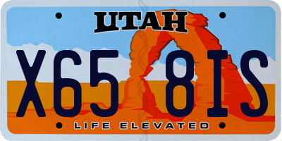 UT license plate X658IS