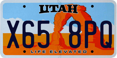 UT license plate X658PQ