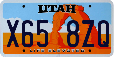 UT license plate X658ZQ