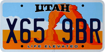 UT license plate X659BR